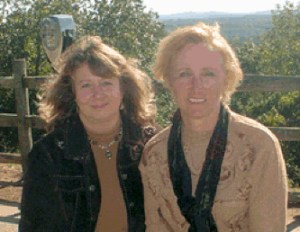 Stephanie and Elizabeth after the exam